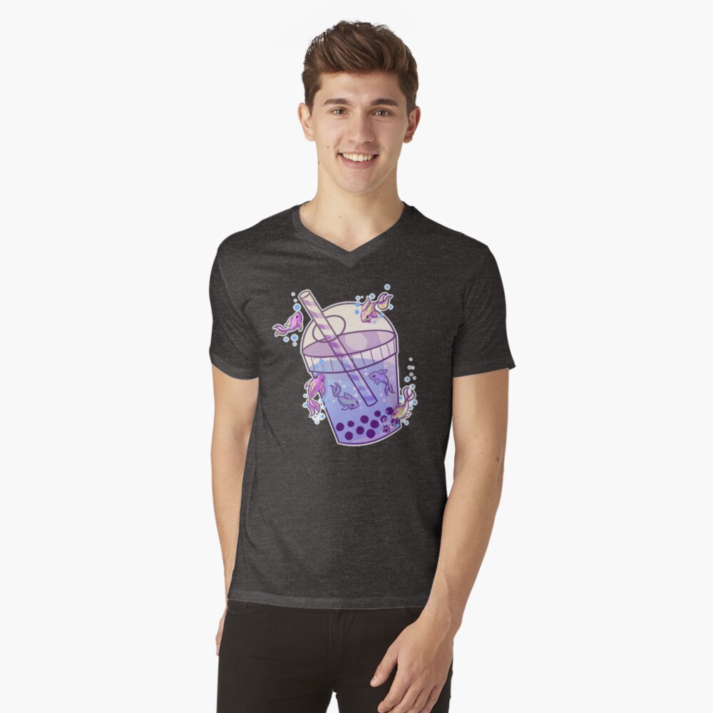 Vista previa del artículo con la obra «Camiseta de cuello en V», diseñado y vendido por MynnuB.