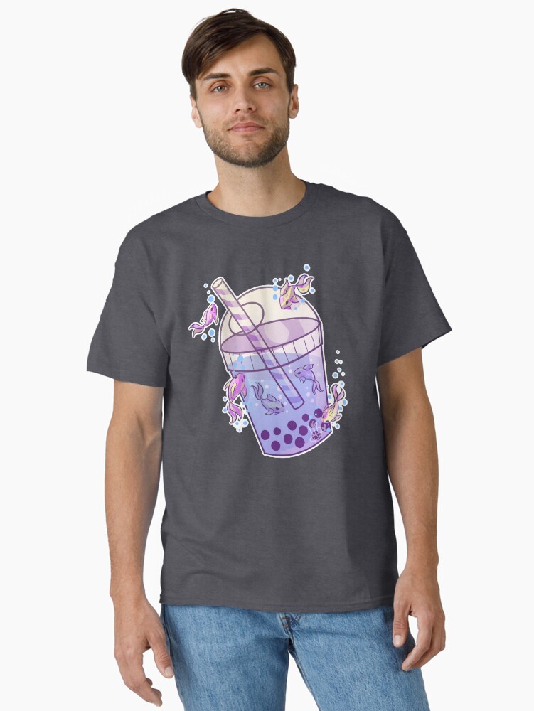 Imagen 1 de 7, Camiseta clásica con la obra Boba Tea Fish, diseñada y vendida por MynnuB.