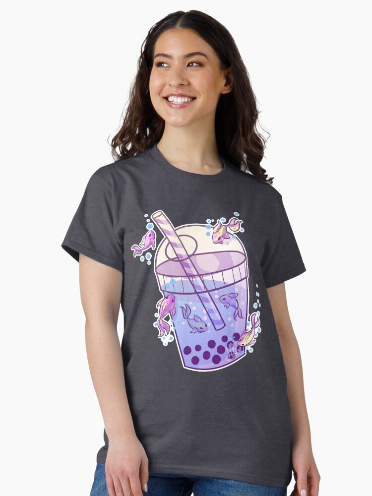Imagen 2 de 7, Camiseta clásica con la obra Boba Tea Fish, diseñada y vendida por MynnuB.