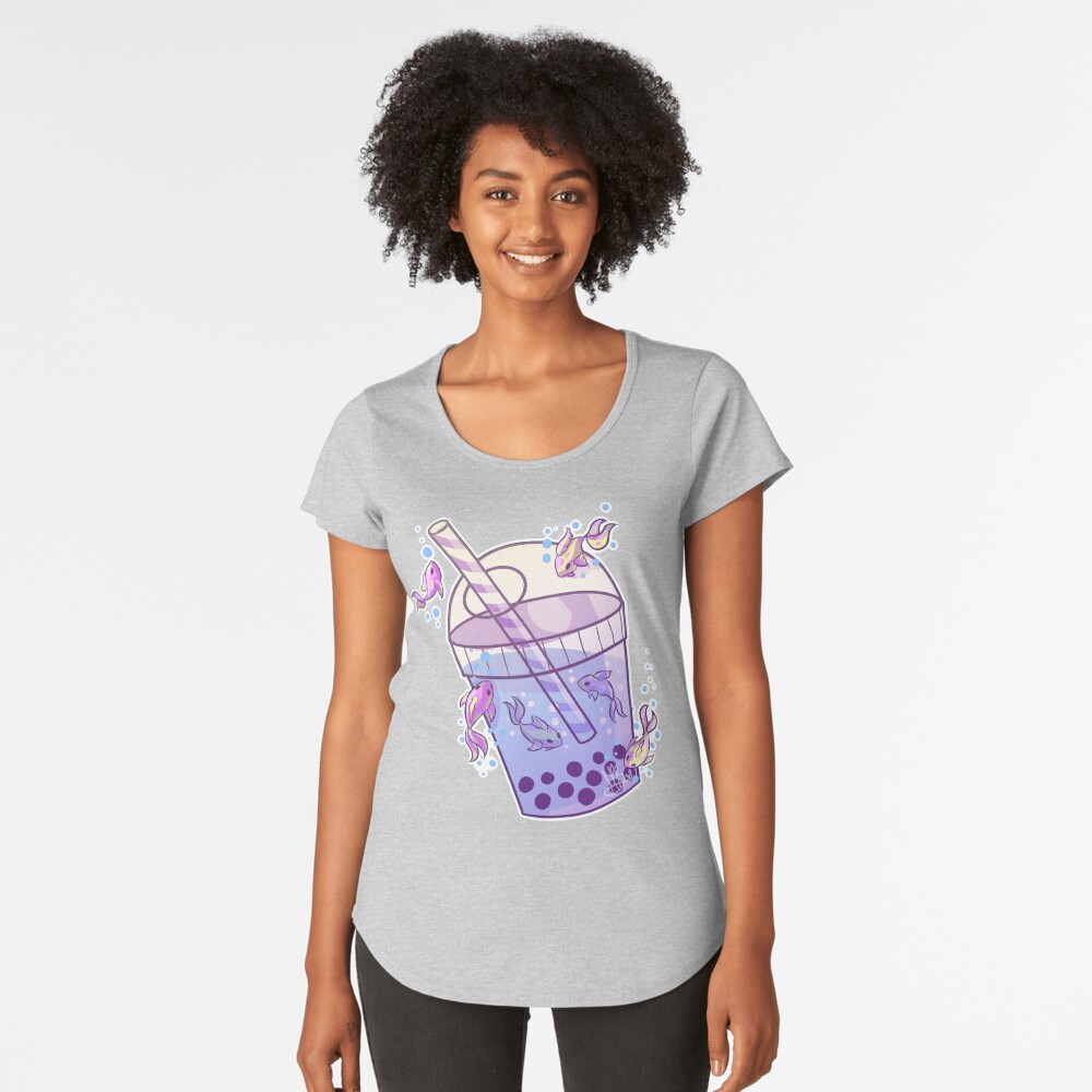 Vista previa del artículo con la obra «Camiseta premium de cuello ancho», diseñado y vendido por MynnuB.