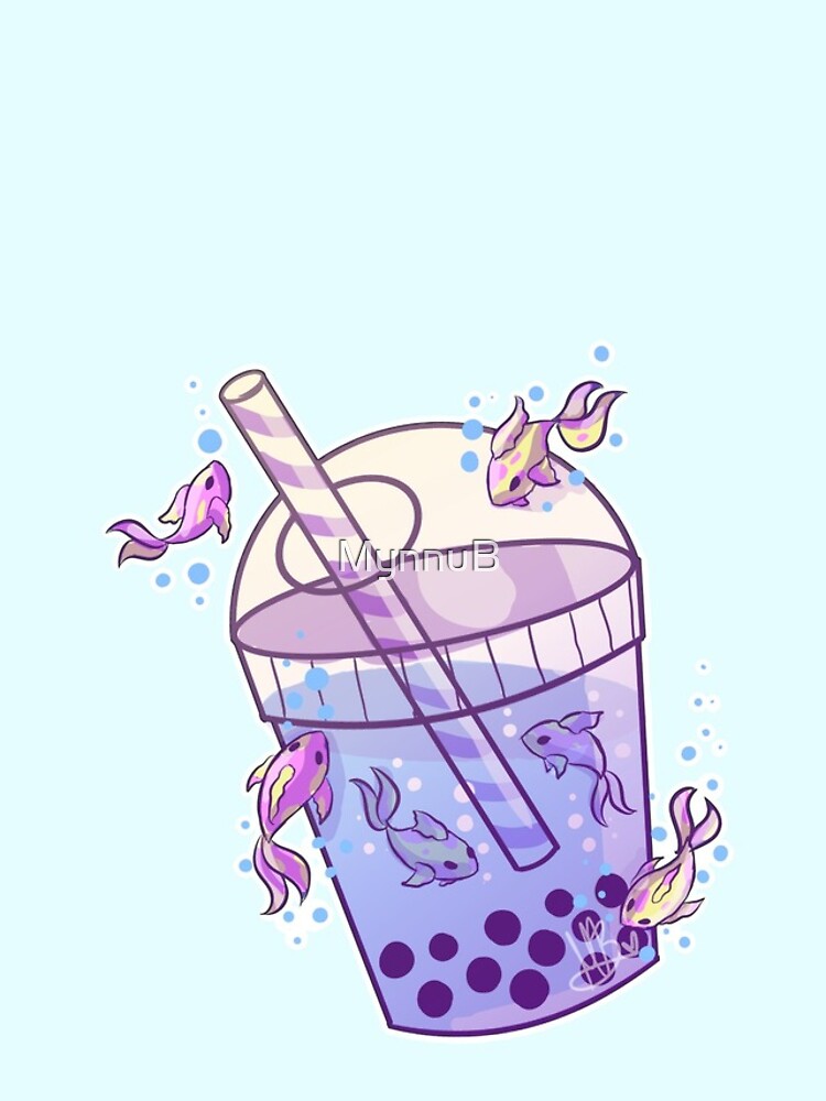 Imagen 4 de 4, Funda de iPhone con la obra Boba Tea Fish, diseñada y vendida por MynnuB.