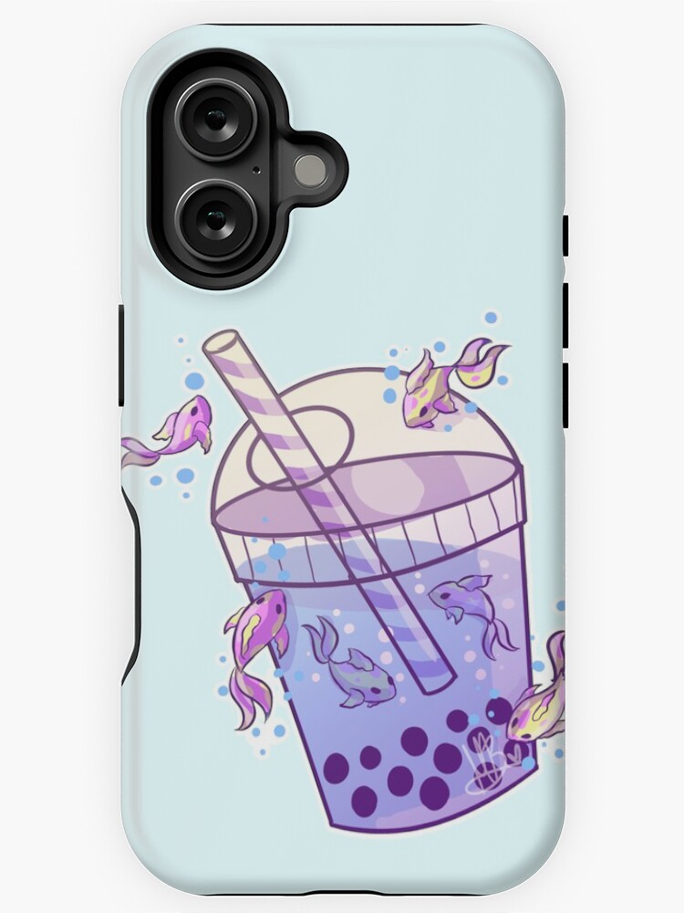 Imagen 1 de 4, Funda de iPhone con la obra Boba Tea Fish, diseñada y vendida por MynnuB.
