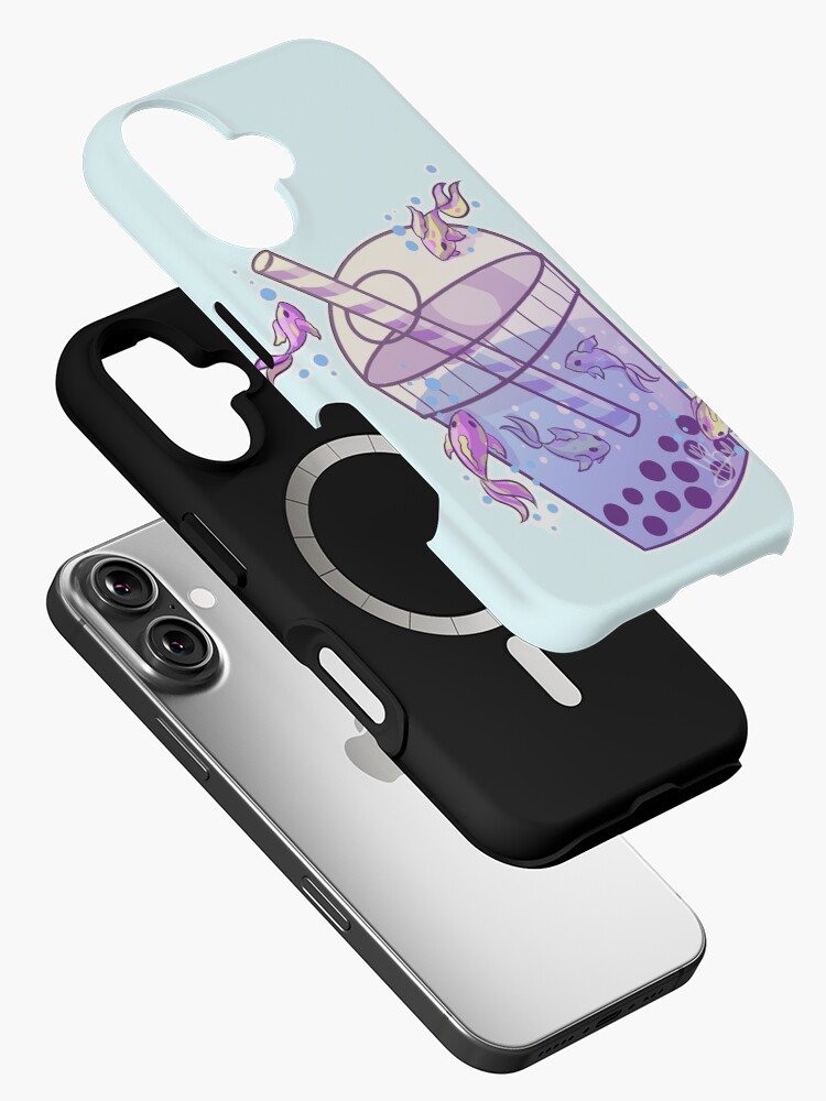 Imagen 2 de 4, Funda de iPhone con la obra Boba Tea Fish, diseñada y vendida por MynnuB.