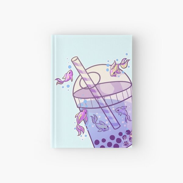 Boba Tea Fish Hardcover Journal