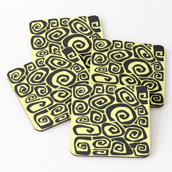 Item preview, Spirals Lines on Yellow designed and sold by ViaARTfactory.