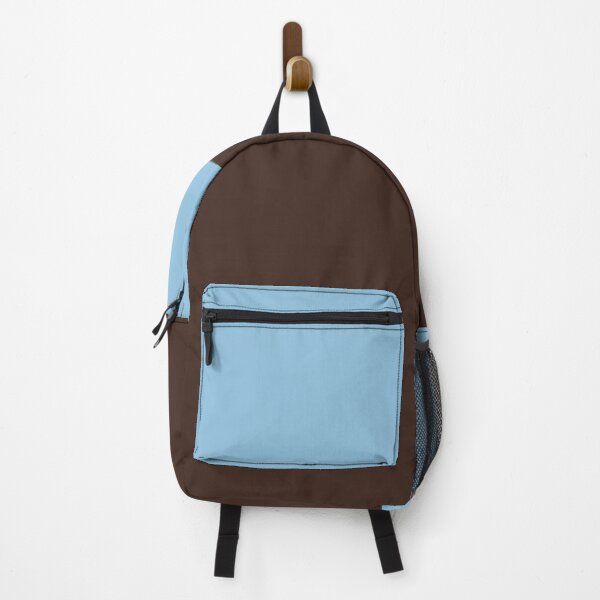 Item preview, Minimalist Color Block Solid in Light Blue and Dark Brown designed and sold by kierkegaard.