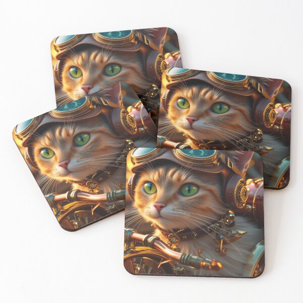 Item preview, Steampunk Tabby Cat – The Brass Navigator designed and sold by LEO'S CREATURE　れおずくりーちゃー.