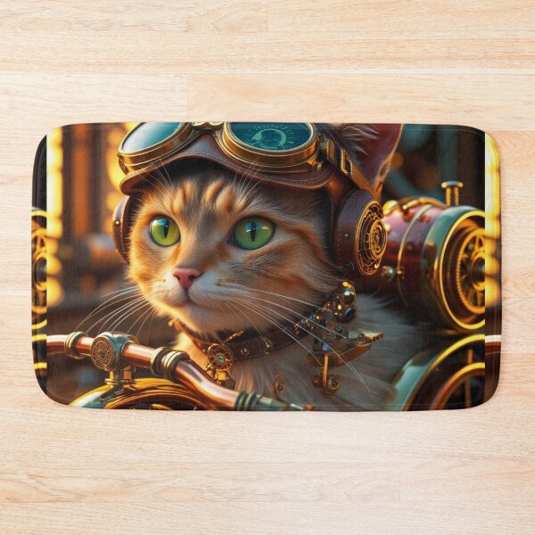 Item preview, Steampunk Tabby Cat – The Brass Navigator designed and sold by LEO'S CREATURE　れおずくりーちゃー.