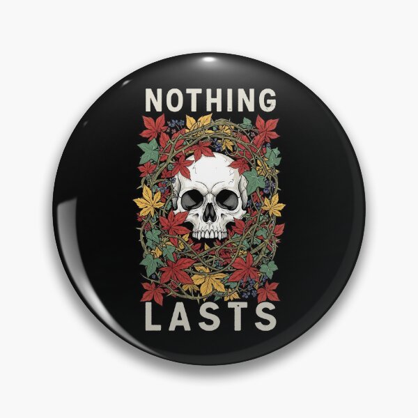 Item preview, Skull and Flowers – Nothing Lasts designed and sold by nuel-art.