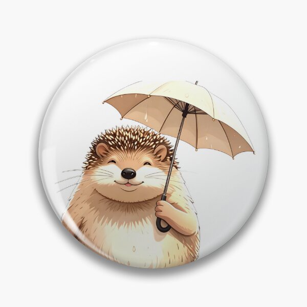 Item preview, Hedgehog with umbrella designed and sold by Creative Visualize.