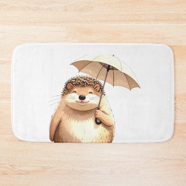Item preview, Hedgehog with umbrella designed and sold by Creative Visualize.