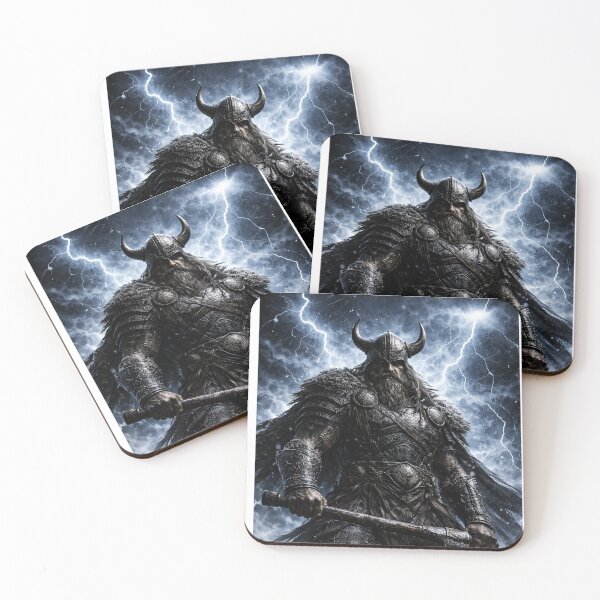 Item preview, Storm Viking Warrior with Lightning – Epic Norse Battle Aesthetic designed and sold by Zen-pattenrs.