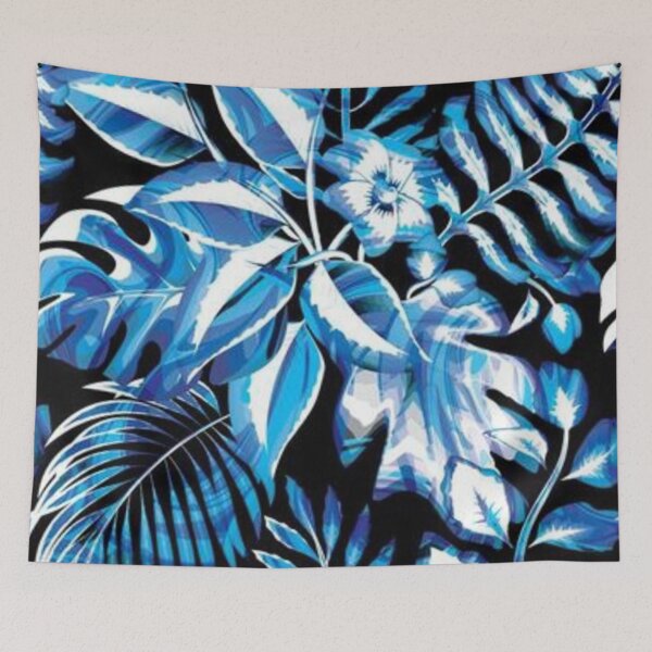 Item preview, blue leafs pattern designed and sold by pksart1.