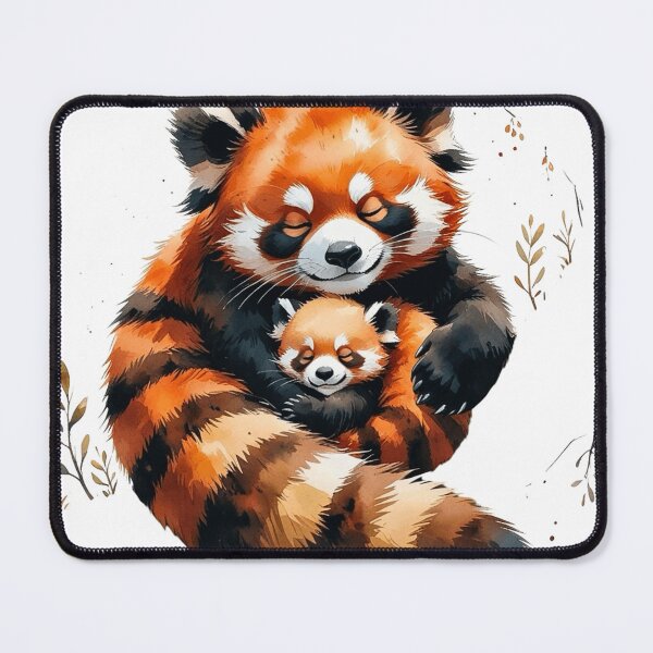 Item preview, Cute Red Panda Mom & Baby Watercolor: Mother's Day Gift Idea designed and sold by AQUILAKREO.