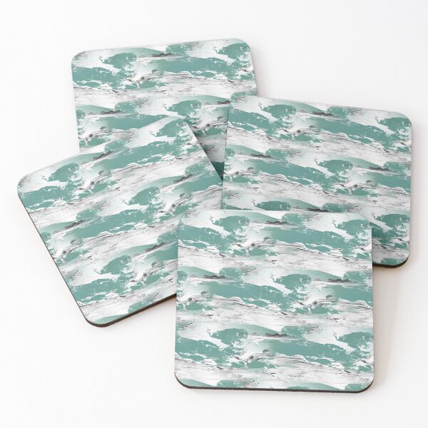 Item preview, Teal Marble Landscape Abstract Pattern designed and sold by Artistestella.