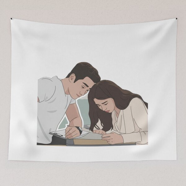Item preview, Yoon Bom & Seon Jaekyu Spring Fever K-Drama working together Fanart | Korean Drama Digital Art designed and sold by Fandom Universe.