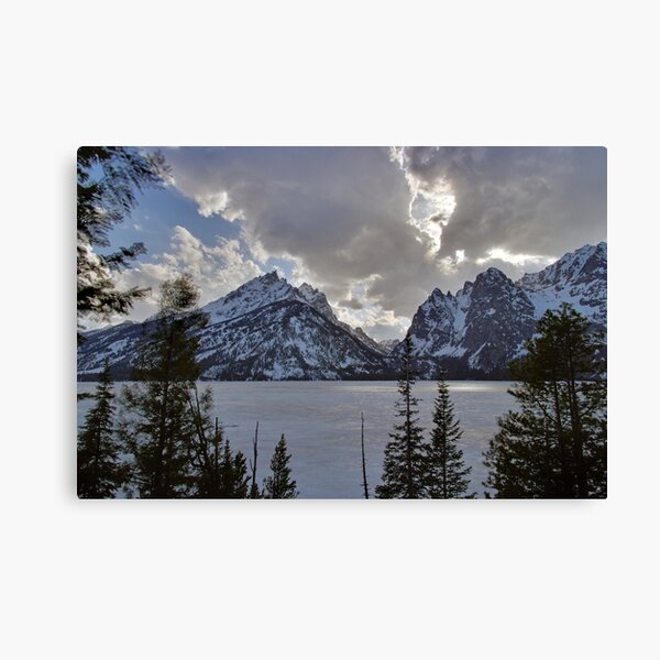 Frozen Jenny Lake - Teton National Park Canvas Print