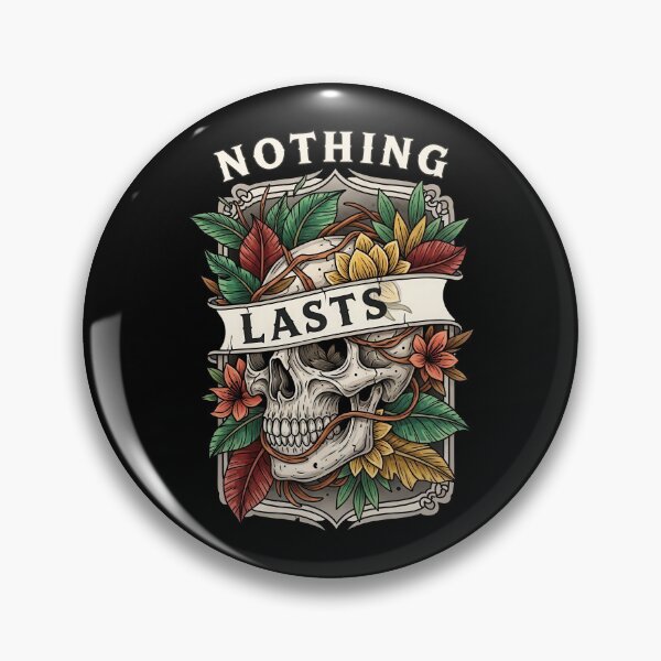 Item preview, Skull and Flowers – Nothing Lasts designed and sold by nuel-art.
