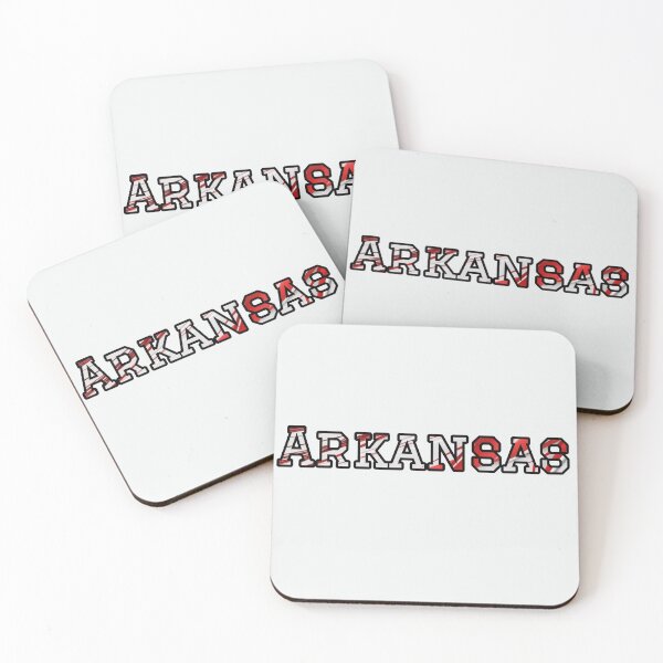 Item preview, Arkansas Typography | Cardinal Red and White Design designed and sold by Long Family Gifts.