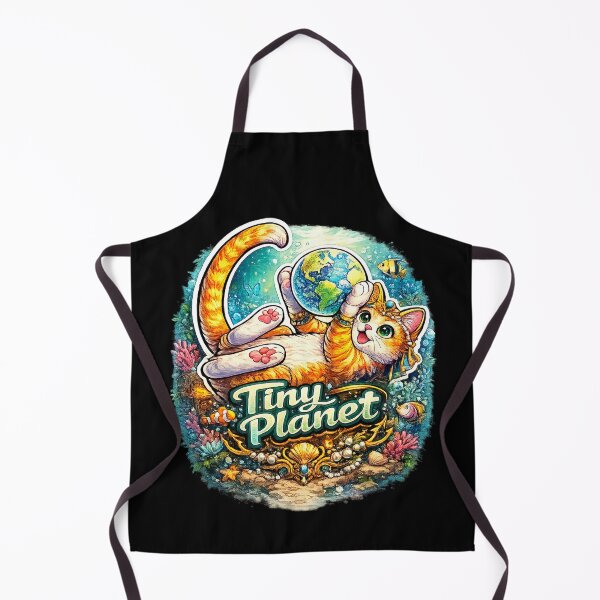 Item preview, Tiny Planet – Ocean Cat Queen | Underwater Fantasy Illustration designed and sold by Dominik1994.