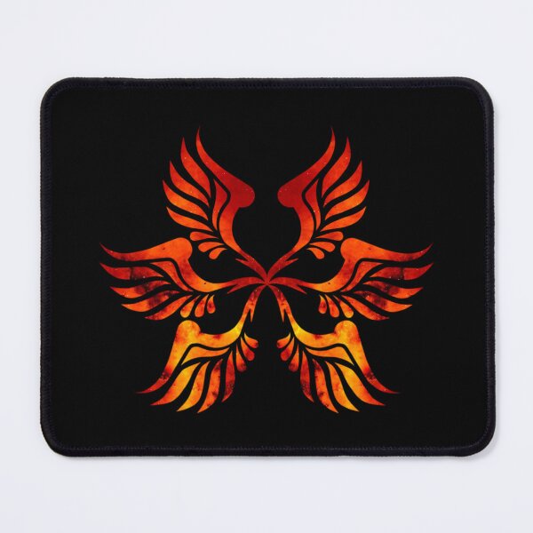 Item preview, Fiery Phoenix Wings Triskelion Fire Galaxy Symbol designed and sold by Reminixi.
