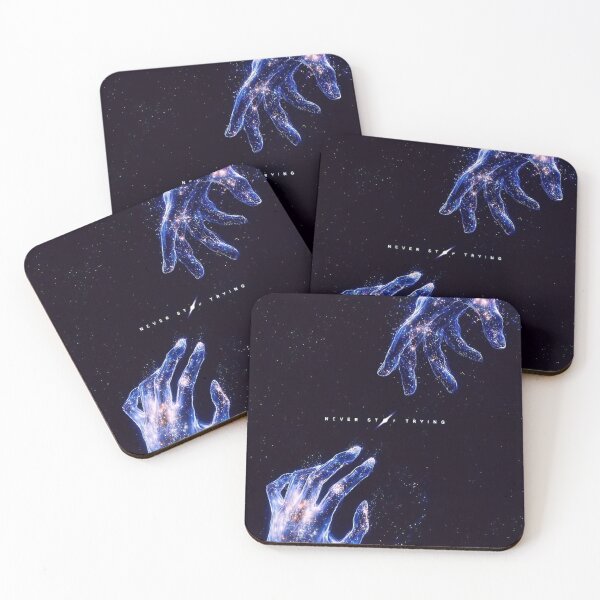 Item preview, Never Stop Trying – Cosmic Hands Reaching Through the Universe designed and sold by Dyan4.