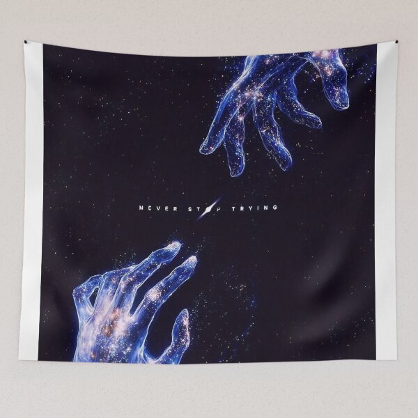 Item preview, Never Stop Trying – Cosmic Hands Reaching Through the Universe designed and sold by Dyan4.