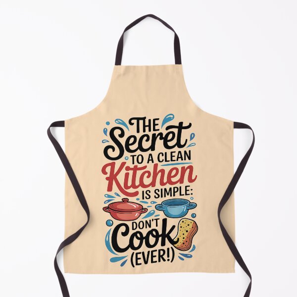 Item preview, The Secret to a Clean Kitchen – Funny Homemaker & Housewife Design designed and sold by kavishkanavodani.
