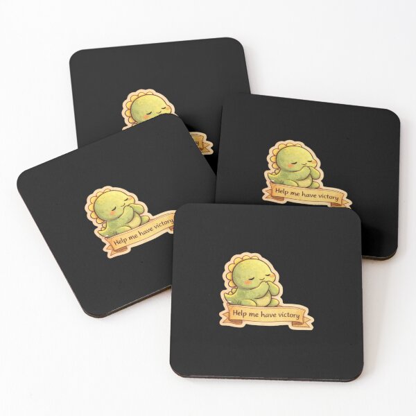 Item preview, Help Me Have Victory Sticker – Cute Christian Prayer Dino designed and sold by Tiny Being Studio.