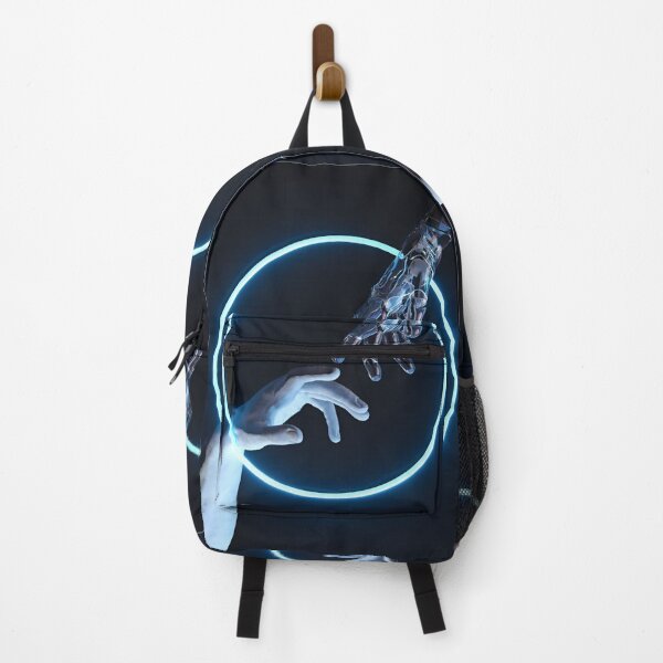 Item preview, Human & Machine – Digital Touch in a Neon Circle designed and sold by Dyan4.