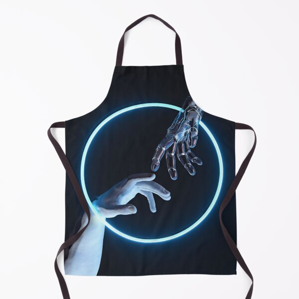 Item preview, Human & Machine – Digital Touch in a Neon Circle designed and sold by Dyan4.