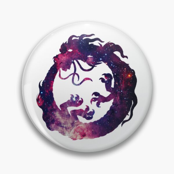 Item preview, Cosmic Galaxy Dragon Circle Purple Nebula Fantasy Art designed and sold by Reminixi.