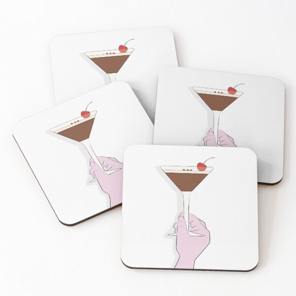 Item preview, Cherry topped Espresso Martini designed and sold by India Aurora Creates.