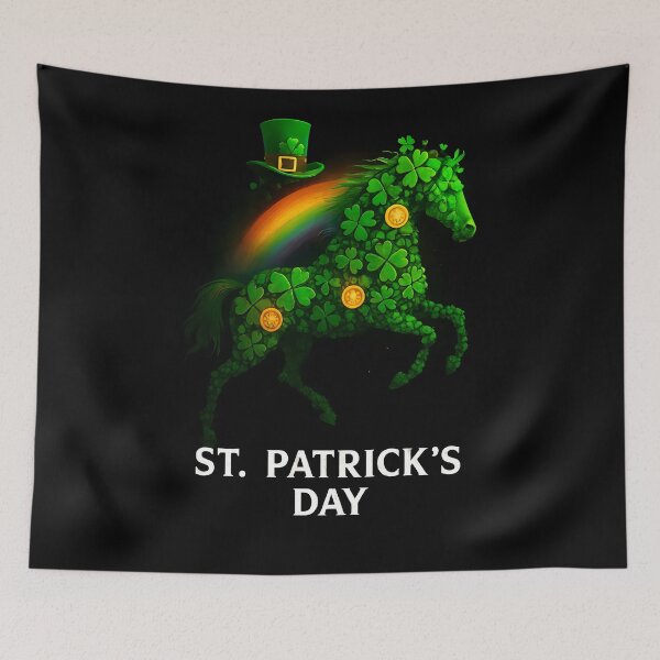 Item preview, Shamrock Horse Clover St Patricks Day designed and sold by RoyesButler.