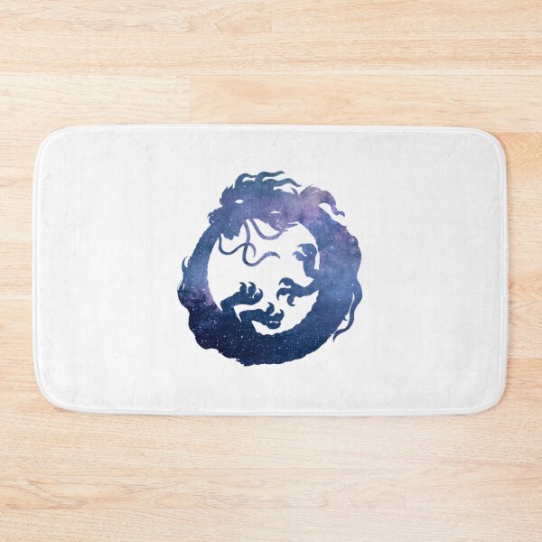 Item preview, Cosmic Blue Galaxy Dragon Circle Indigo Nebula Art designed and sold by Reminixi.