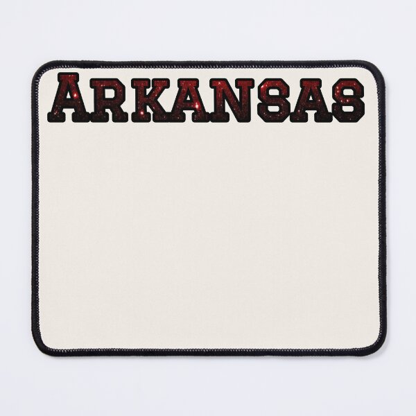 Item preview, Arkansas Pride | Red & Black Sparkle Lettering designed and sold by Long Family Gifts.