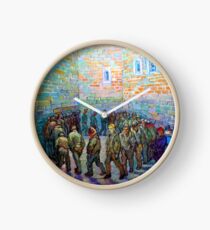 Prisoners Exercising (after Doré), 1890 van Gogh, Fine Art, Clock