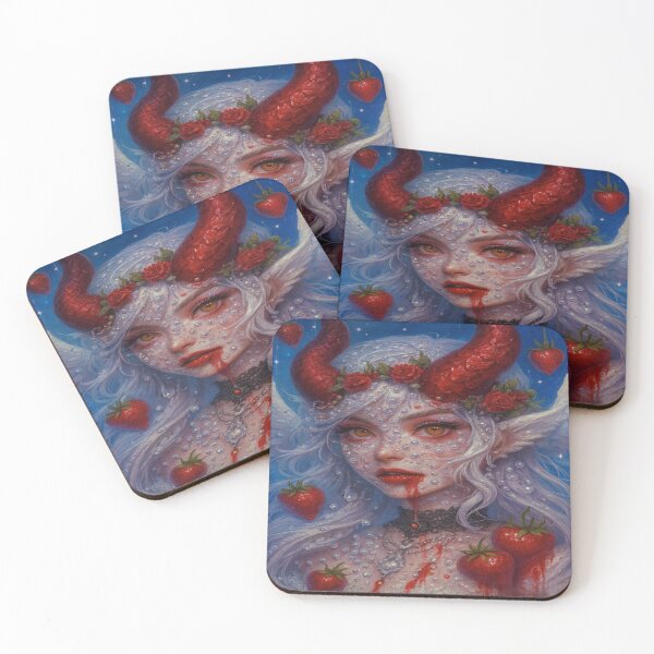 Item preview, Strawberry Succubus Fairy Gothic Angel of Sweet designed and sold by Ecosetereos.