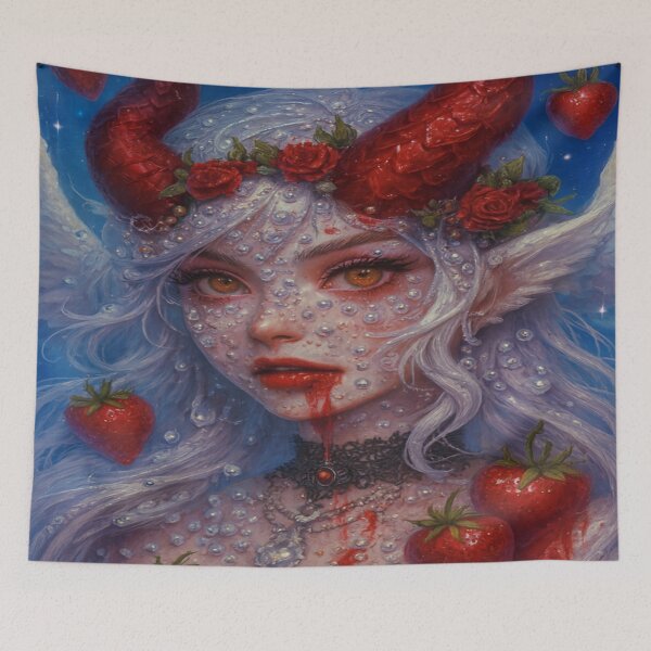 Item preview, Strawberry Succubus Fairy Gothic Angel of Sweet designed and sold by Ecosetereos.