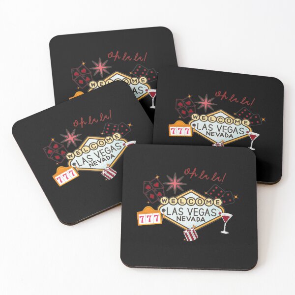 Item preview, Las Vegas Nevada Text Red Stickers Prints Socks Cards Wall Art Home Decoration Gift Holiday TShirt Fun Vacation Oh La La Redbubble Shop designed and sold by Saritas Boutique Shop.