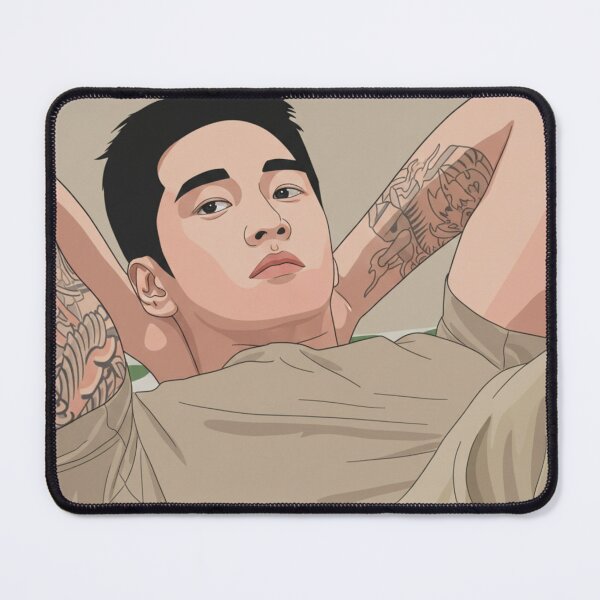 Item preview, Seon Jaekyu Spring Fever K-Drama Fanart | Tattoo Aesthetic Vector Illustration designed and sold by Fandom Universe.