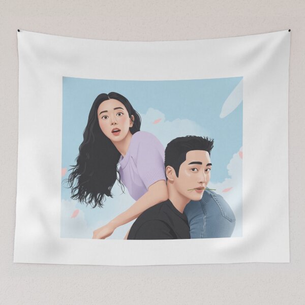 Item preview, Seon Jaekyu & Yoon Bom Spring Fever K-Drama Fanart | Romantic Vector Illustration designed and sold by Fandom Universe.