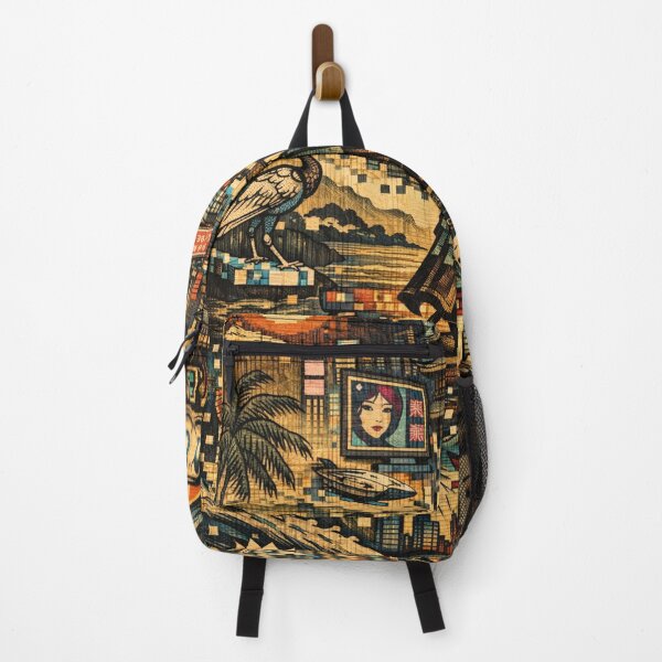 Item preview, Floating World of Pixels – Japan Retro Design designed and sold by Mauswohn.