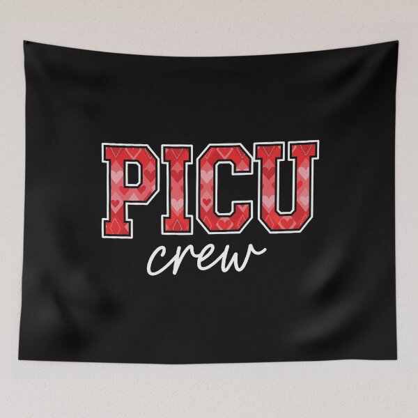 Item preview, PICU Crew Valentine PICU Nurse Valentines Day PICU Nursing designed and sold by OlakunleOloroz.
