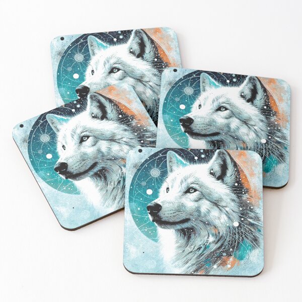 Item preview, Majestic Arctic Polar Wolf Exotic Graphic Art Design designed and sold by DEC02.