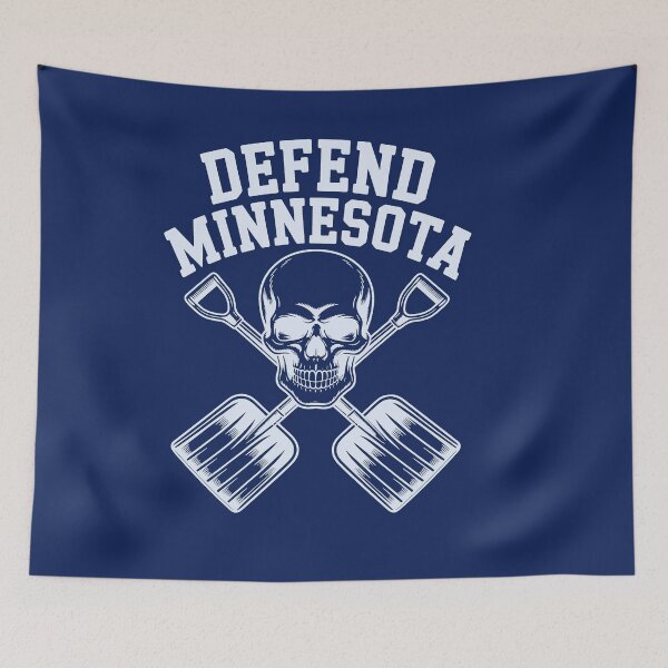 Item preview, DEFEND MINNESOTA WITH SKULL AND SNOW SHOVELS designed and sold by Greenbaby.