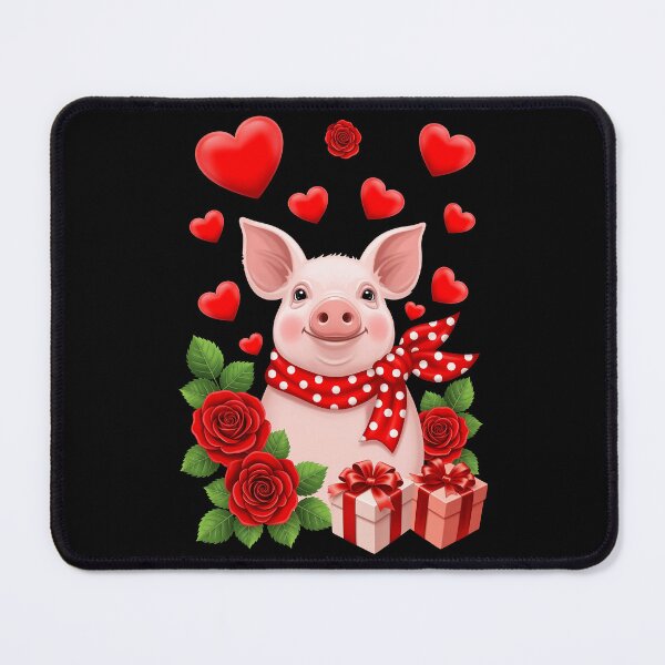 Item preview, Pig Cute Farm Animal Heart Love Valentine designed and sold by OlakunleOloroz.
