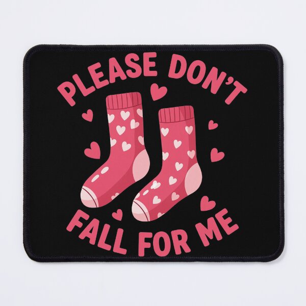 Item preview, Please Don't Fall for me Nurse Valentine Pink Socks designed and sold by OlakunleOloroz.