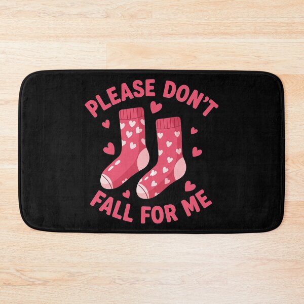 Item preview, Please Don't Fall for me Nurse Valentine Pink Socks designed and sold by OlakunleOloroz.