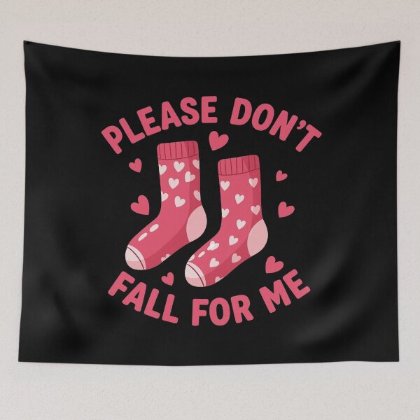 Item preview, Please Don't Fall for me Nurse Valentine Pink Socks designed and sold by OlakunleOloroz.